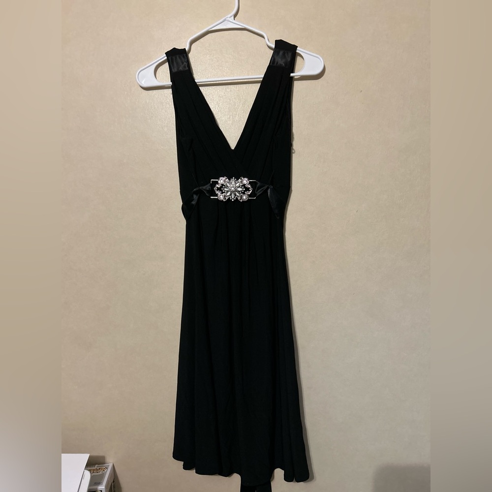 Scarlett Nite Black Backless Dress with Embellishment